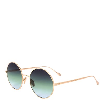 Rose Gold Round Sunglasses 54mm
