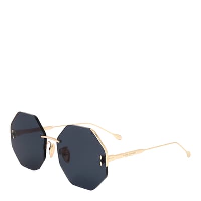 Rose Gold Octangonal Sunglasses 60mm