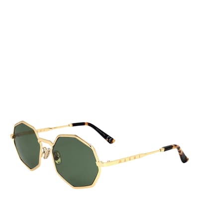Gold Octangonal Sunglasses 56mm