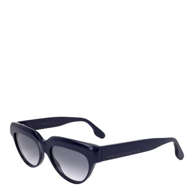 Navy Rounded Sunglasses 53mm