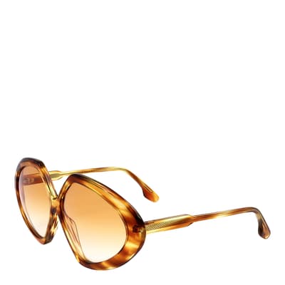 Blonde Havana Round Thick Rimmed Sunglasses 64mm