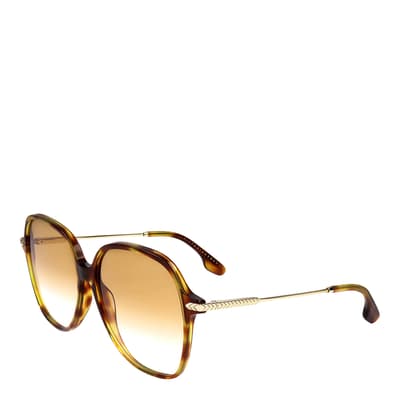 Blonde Havana Square Sunglasses 59mm