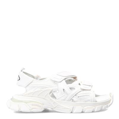 White Balenciaga Track Sandals