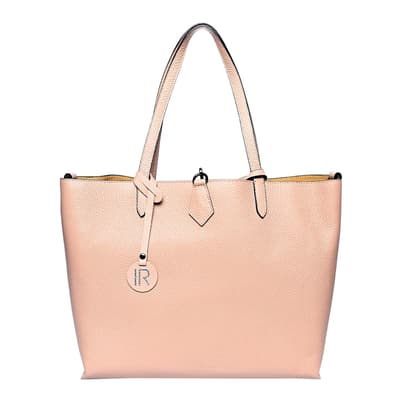 Pink Leather Tote bag