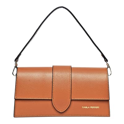 Women's Brown Leather Top Handle Bag