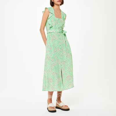 Green Sophie Daisy Meadow Midi Dress