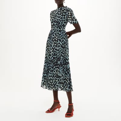 Multi Leopard Spot Cut Out Dress