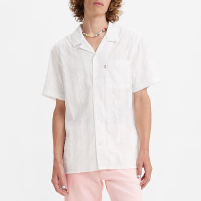 White The Sunset Camp Cotton Shirt 