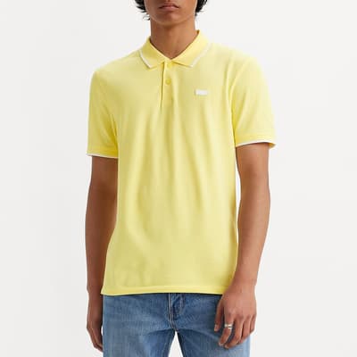 Yellow Housemark Cotton Blend Polo Shirt
