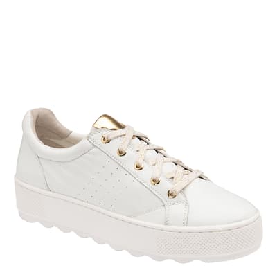 White Rushen Suede Trainers