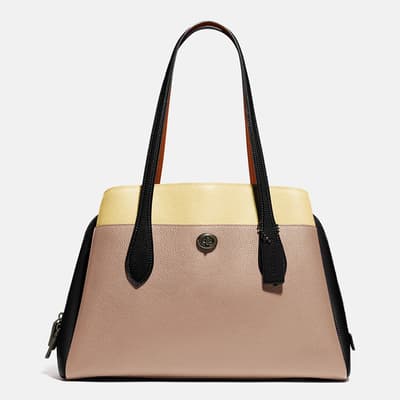 Colorblock Leather Lora Carryall