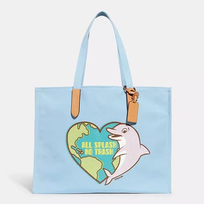 Chambray Recycled Ocean Plastic Tote 42