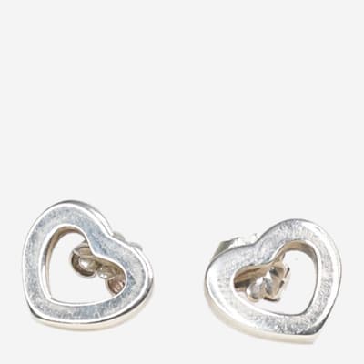 Silver Sterling Silver Heart Earrings