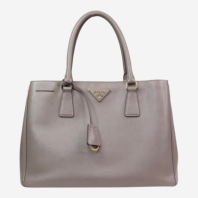 Grey Medium Galleria Top Handle Bag