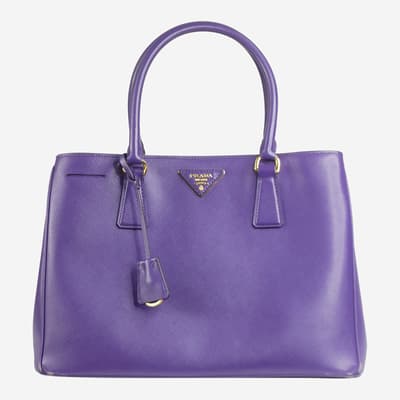 Purple Medium Galleria Top Handle Bag