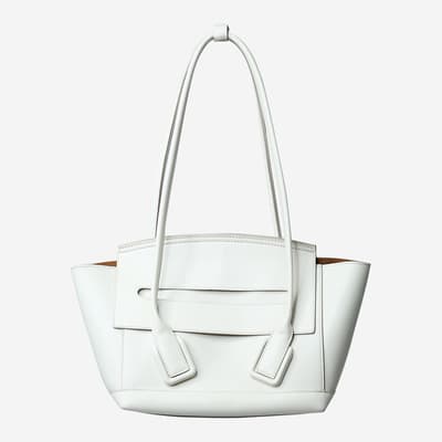 White Acro Top Handle Bag 