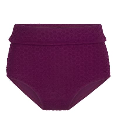Purple High Waist Bikini Brief