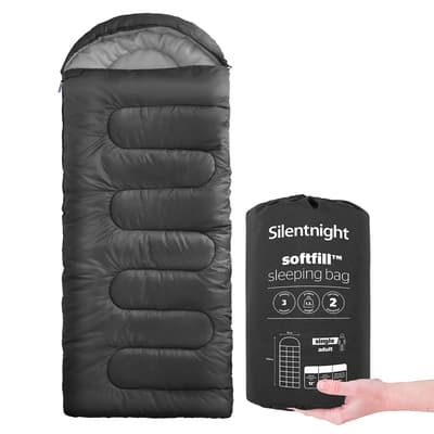Camping Collection Adult Sleeping Bag, Black