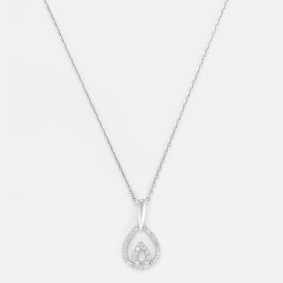 Silver Shiloh Diamond Pendant Necklace