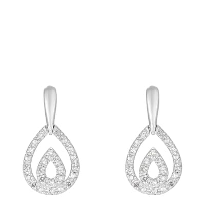 Silver Josephina Diamond Earrings