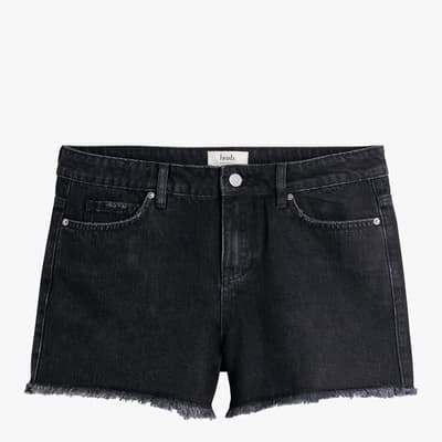 Black Denim Shorts 