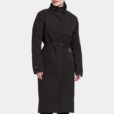 Black Emelie Waterproof Coat