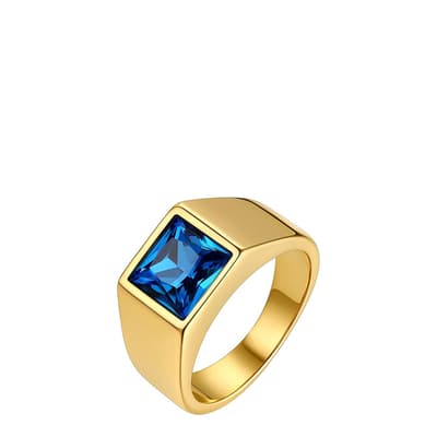 18K Gold & Blue Quartz Ring