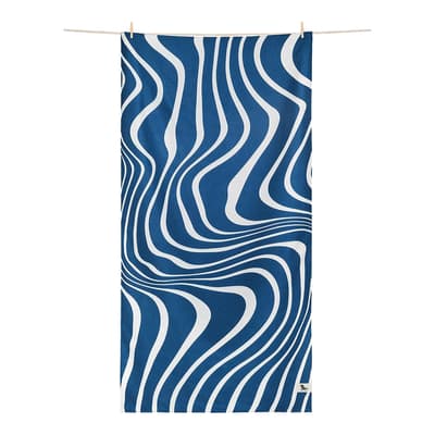 Large Bath Towel, Tide Break Navy