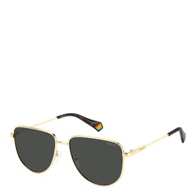 Gold Pilot Sunglasses 56mm