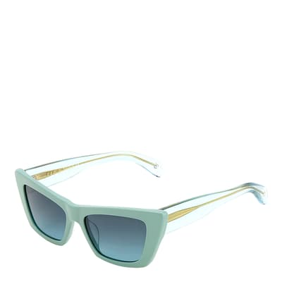 Green Rectangular Sunglasses 53mm