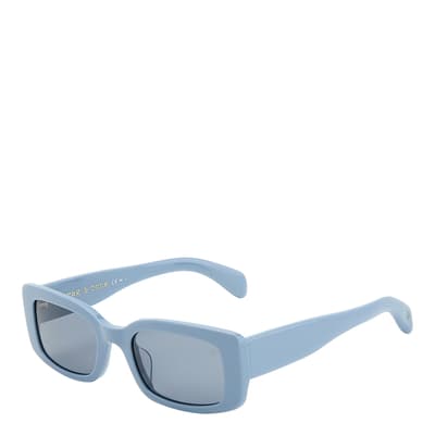 Blue Rectangular Sunglasses 52mm