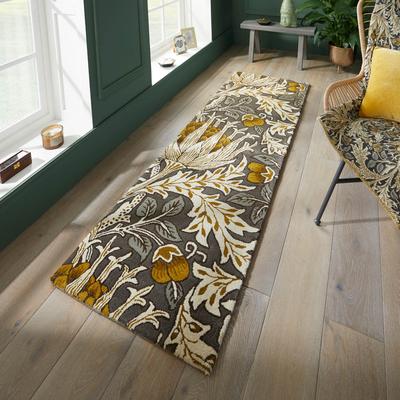 Artichoke 127105 67x230cm Runner Rug, Charcoal/Mustard