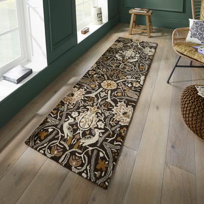 Bullerswood 127305 67x230cm Runner Rug, Charcoal/Mustard