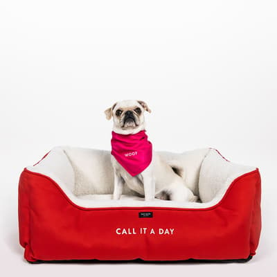Pet Bed, Colorblock Red/Pink (Call It A Day)
