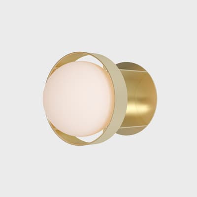 Loop Wall Light Gold with Sphere IV