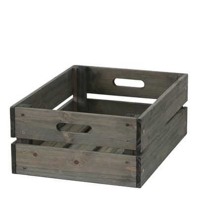 Wooden Crate - Grey Wash (FSC 100%)