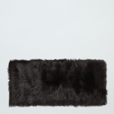 Black Shearling Snood