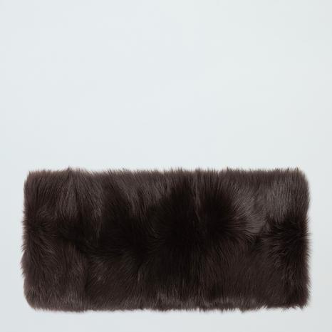 Brown Shearling Snood