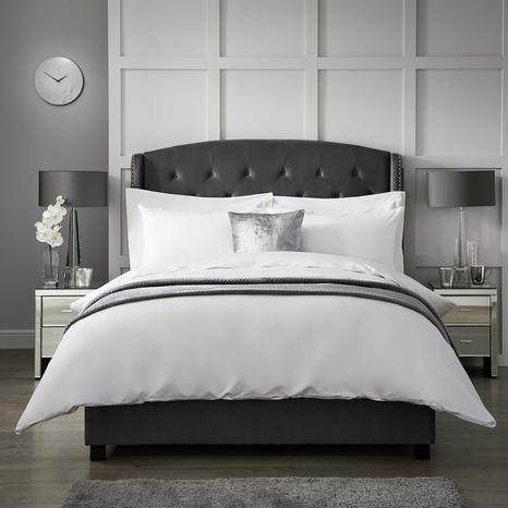1000TC King Duvet Cover, White