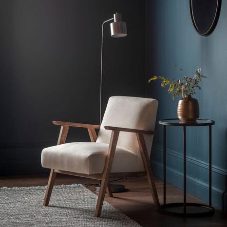 Fowey Armchair, Natural Linen