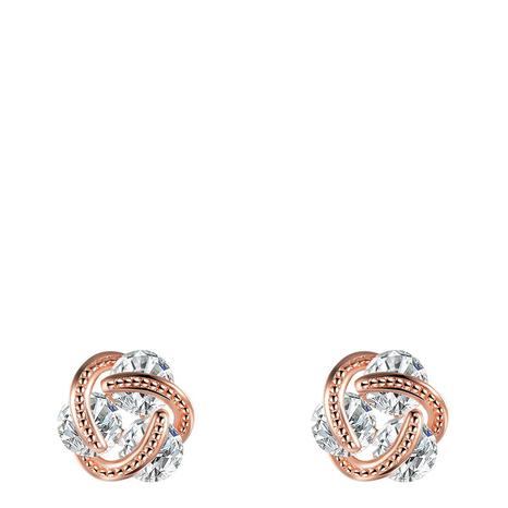 Rose Gold Crystal Earrings