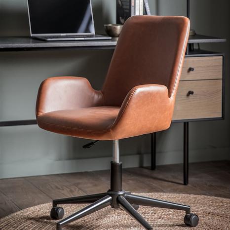 Broadgroves Swivel Chair, Brown