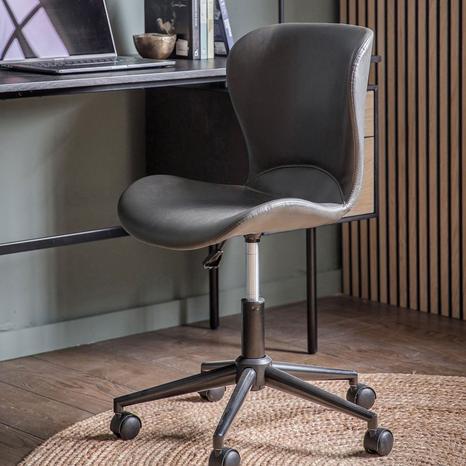 Travis Swivel Chair, Charcoal