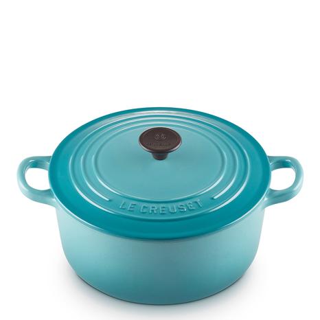 Teal Round Casserole Dish, 22cm