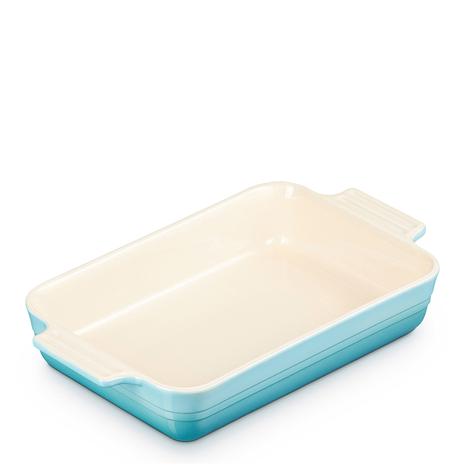 Teal Rectangle Dish, 25cm