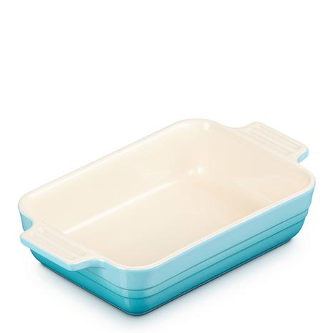 Teal Rectangle Dish, 18cm