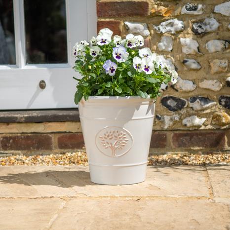 30cm Blenheim Pot - Off White