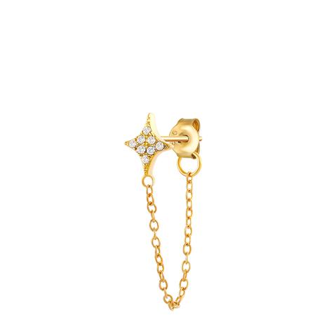 Gold Plated Earrings with Swarovski Crystals