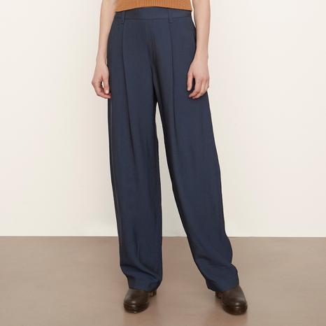 Navy Straight Leg Trousers