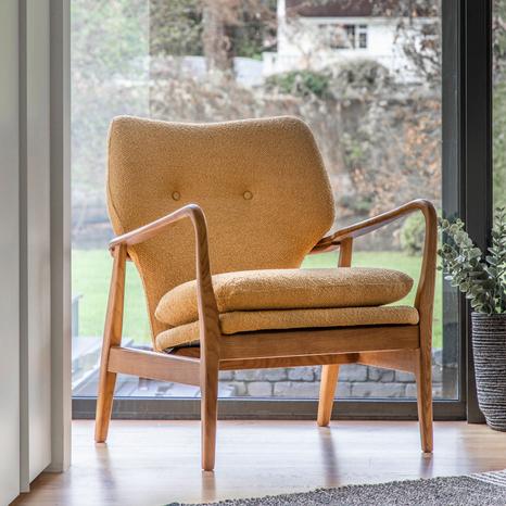 Creww Armchair, Ochre